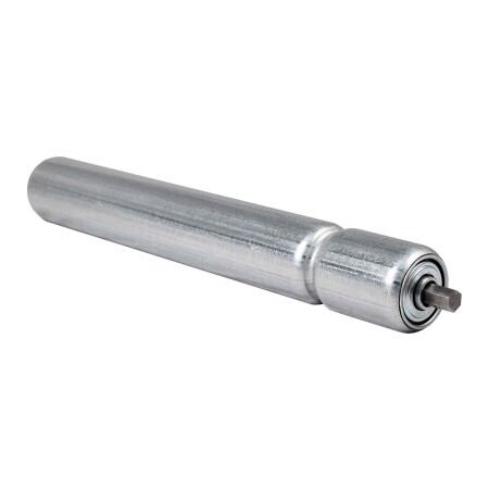Omni Metalcraft 1.9" Dia. x 16 Ga. Galvanized Single Grooved Roller 37824-15-GP for 15" O.A.W. Omni Conveyors 37824-15-GP